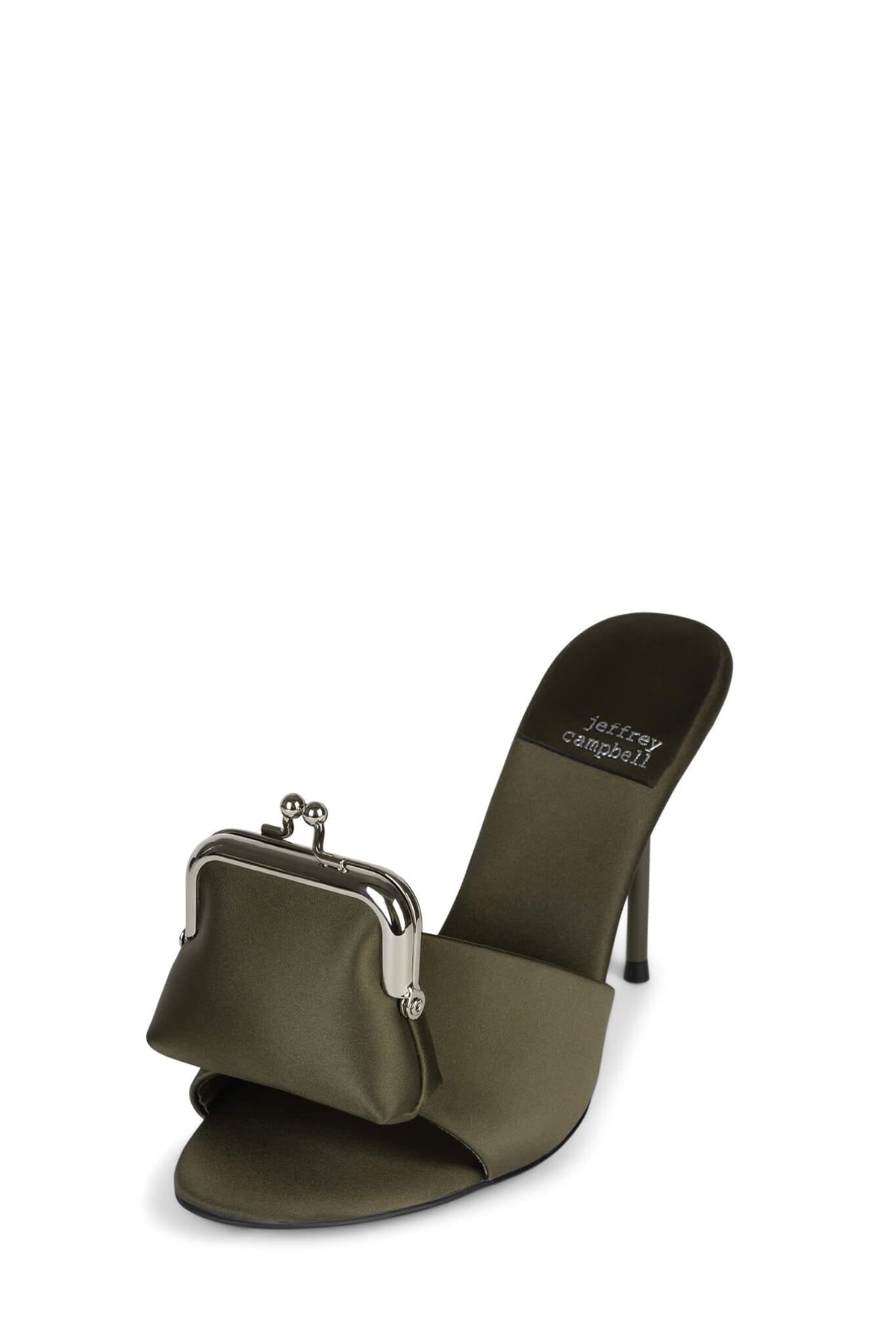 XTRA-COIN Jeffrey Campbell Heeled Sandal Olive Satin
_hover