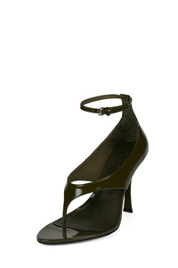 YSABELA Jeffrey Campbell Heeled Sandals Olive Patent
_hover