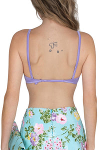 YVONNE Jeffrey Campbell Top Lilac Satin _hover