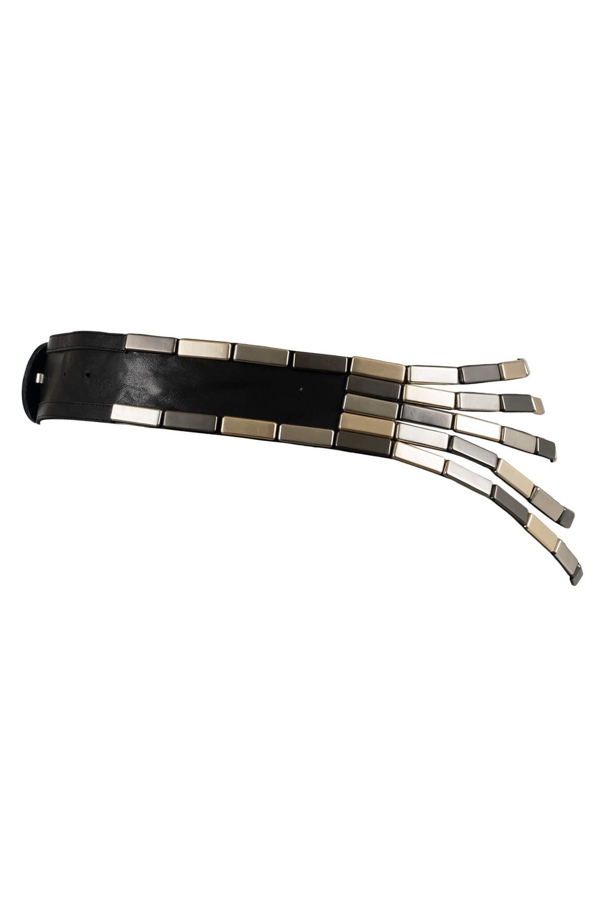 ZAGAR Jeffrey Campbell Belt Black Silver Gold