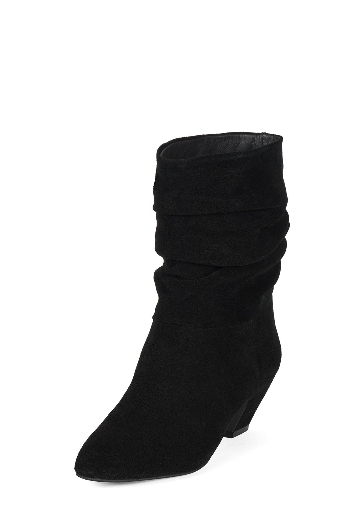 ZERLINA Heeled Ankle Boot Black Suede _hover