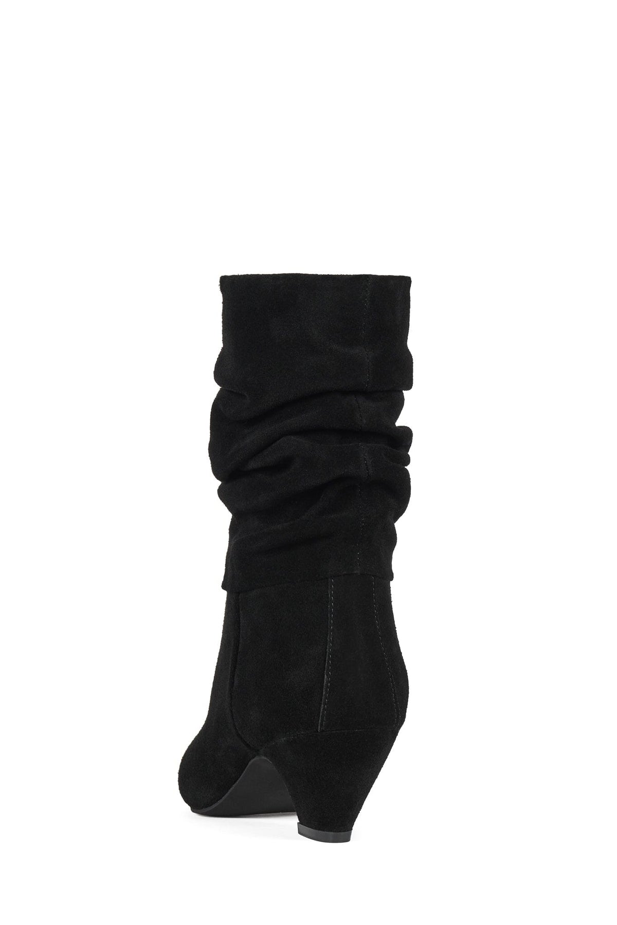 ZERLINA Heeled Ankle Boot Black Suede