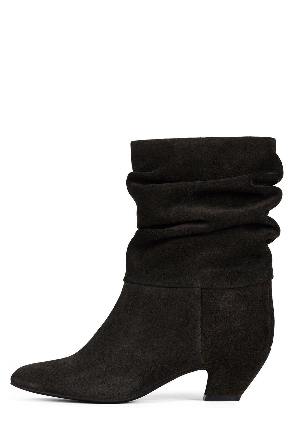 ZERLINA Heeled Ankle Boot Coffee Suede