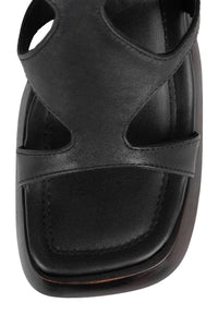 IDOLIZE Jeffrey Campbell Platform Sandal Black Brown