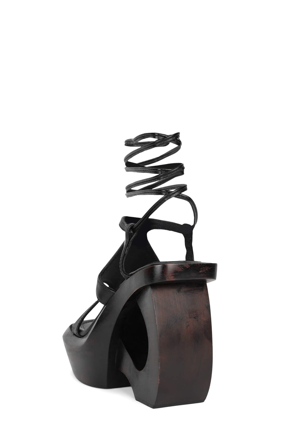 IDOLIZE Jeffrey Campbell Platform Sandal Black Brown