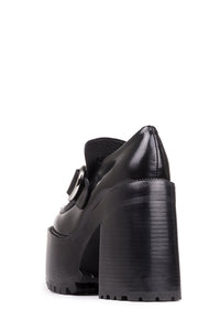 OFFSET Jeffrey Campbell Heeled Loafer Black Box