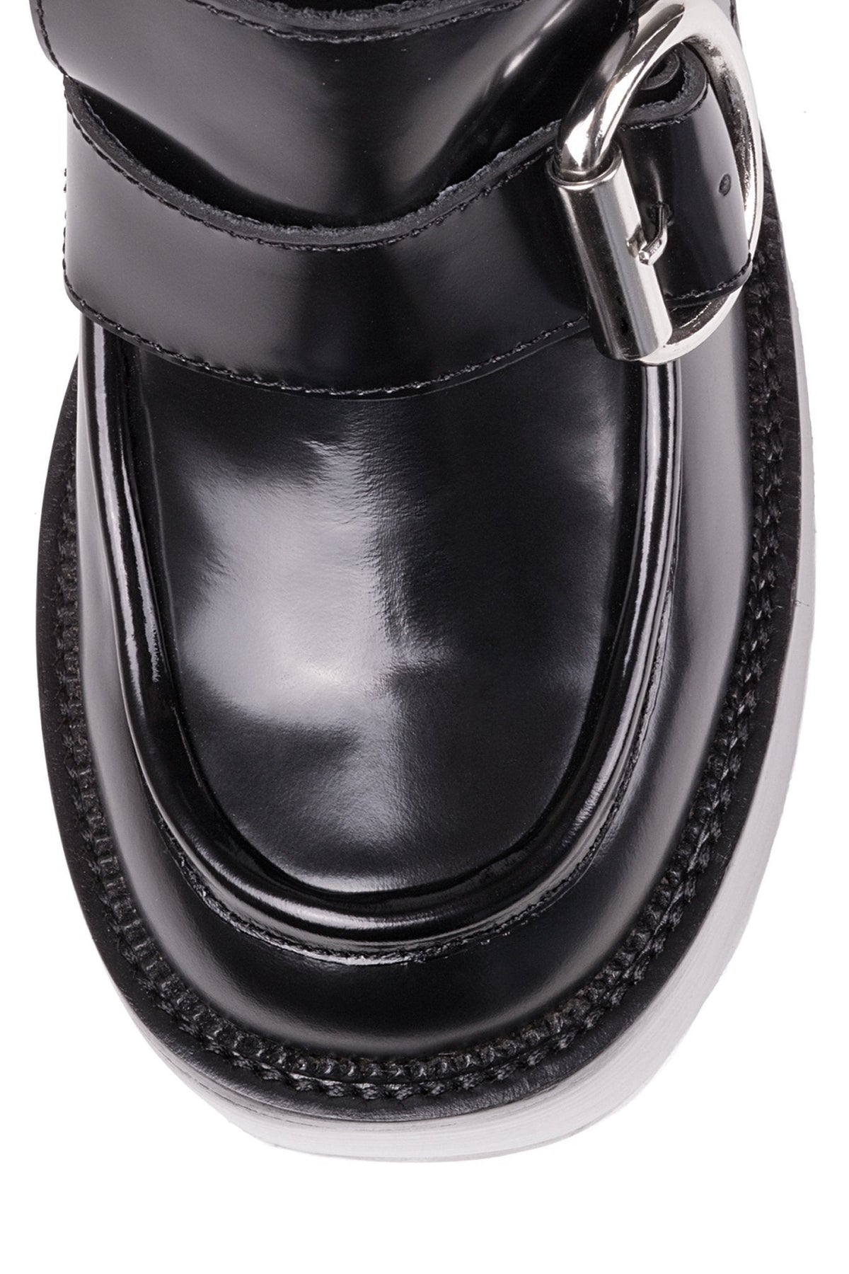 OFFSET Jeffrey Campbell Heeled Loafer Black Box