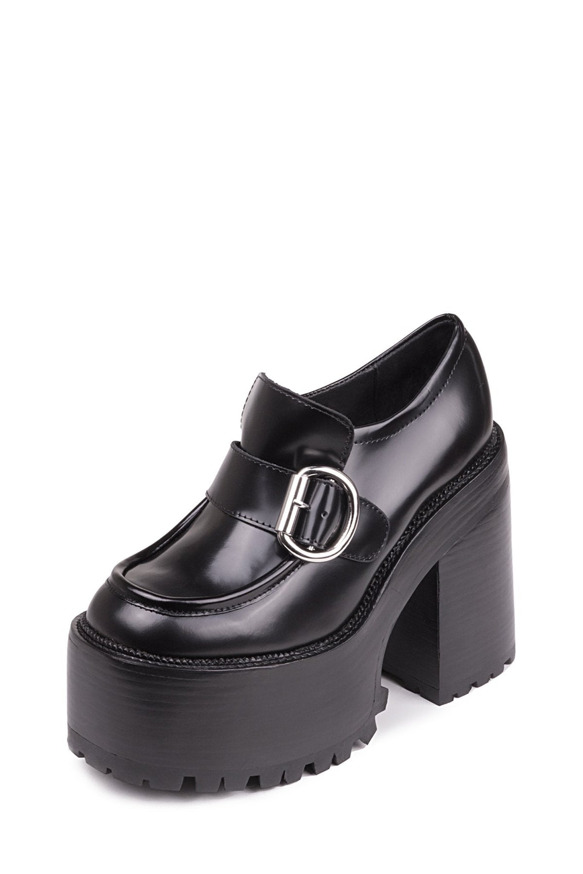 OFFSET Jeffrey Campbell Heeled Loafer Black Box