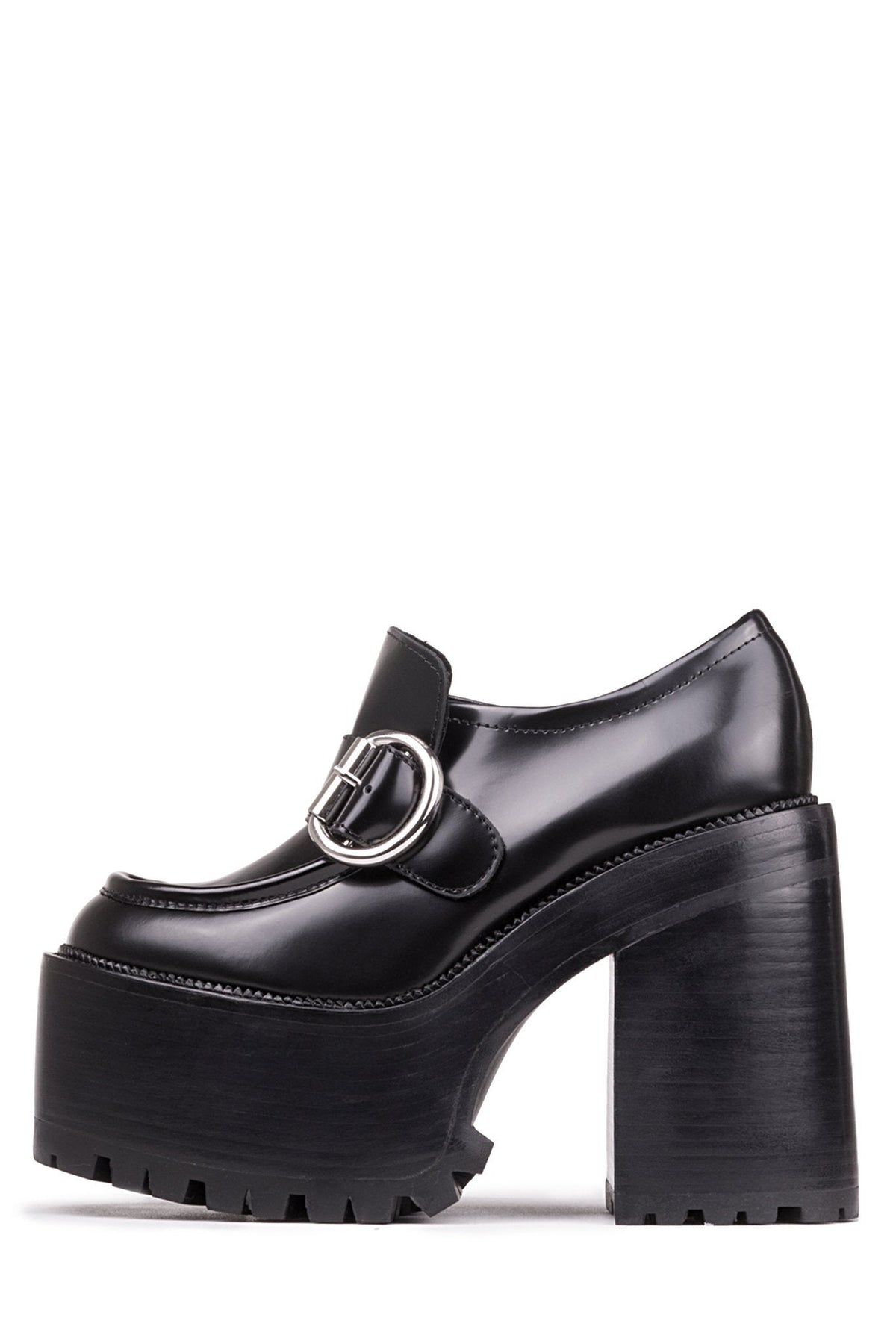 OFFSET Jeffrey Campbell Heeled Loafer Black Box