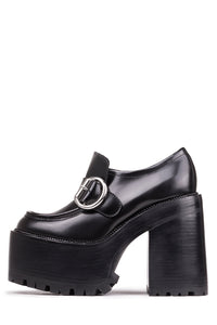 OFFSET Jeffrey Campbell Heeled Loafer Black Box