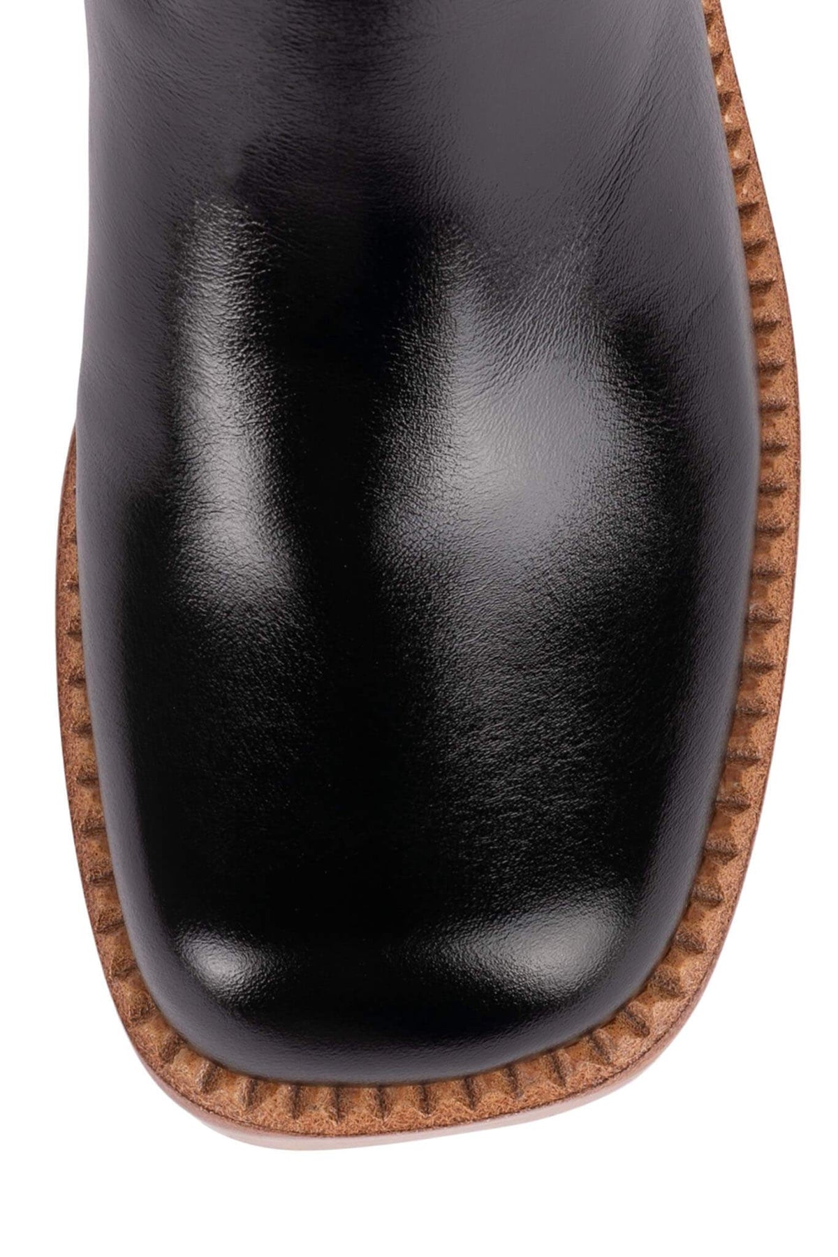 THE-BAND Jeffrey Campbell Knee-High Boot Black Natural Stack