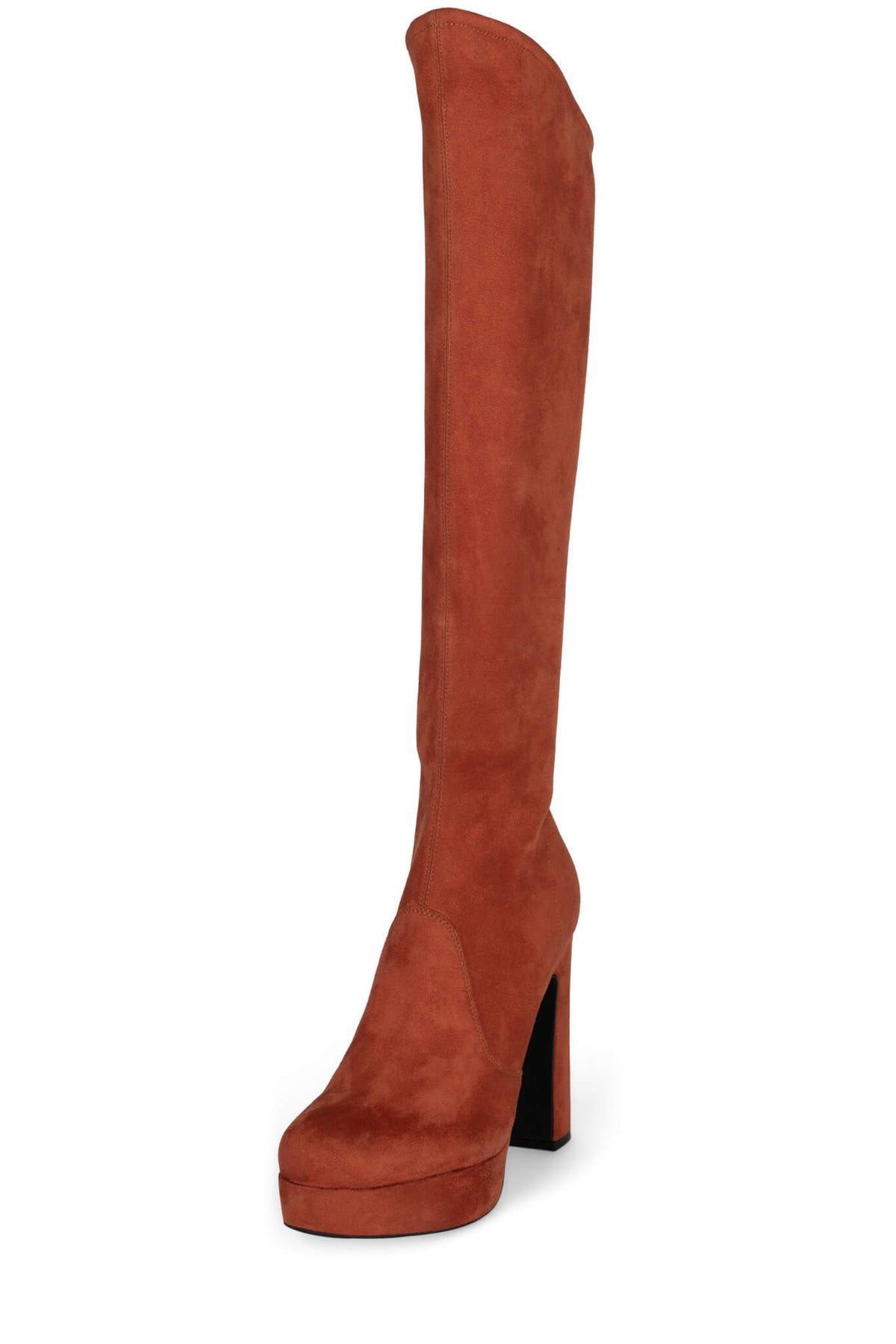 TOPAZ Jeffrey Campbell Over-The-Knee Boot Rust Suede