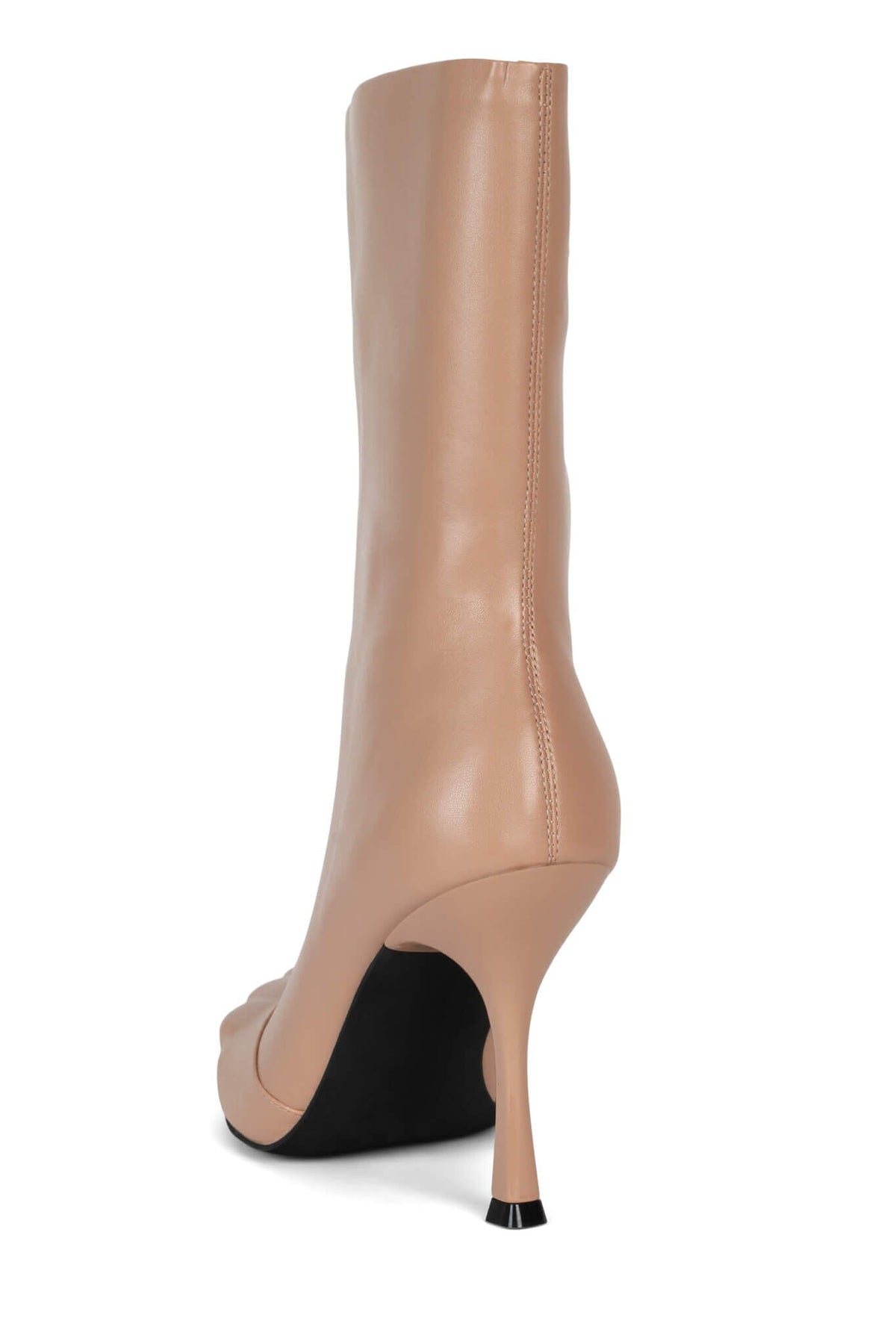 VISIONARY Mid-Calf Jeffrey Campbell Heeled Boot Beige