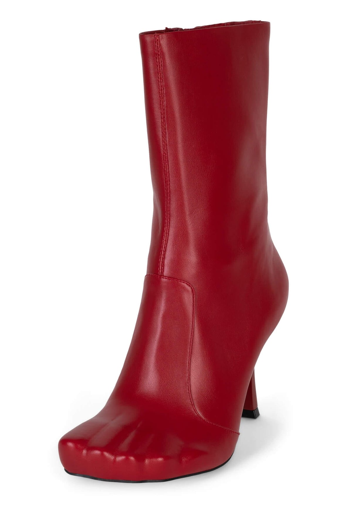 VISIONARY Mid-Calf Jeffrey Campbell Heeled Boot Red
_hover